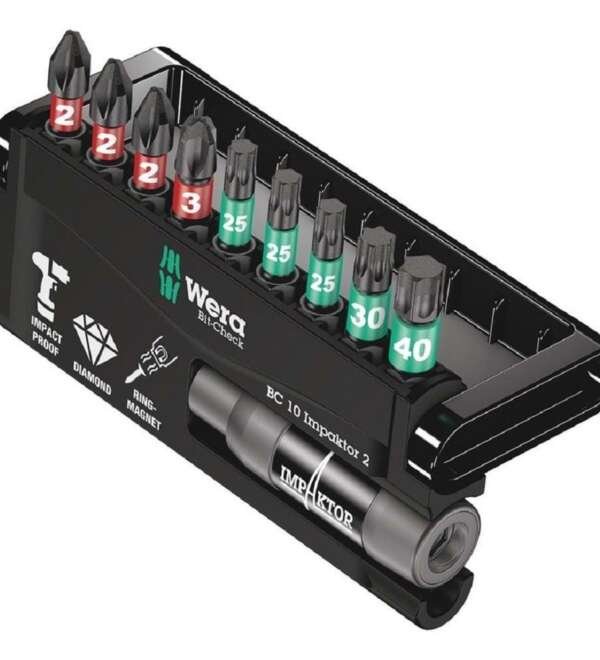 WERA  |  5057682001  |  JGO DE PUNTAS TORX, PHILLIPS Y PORTA PUNTAS