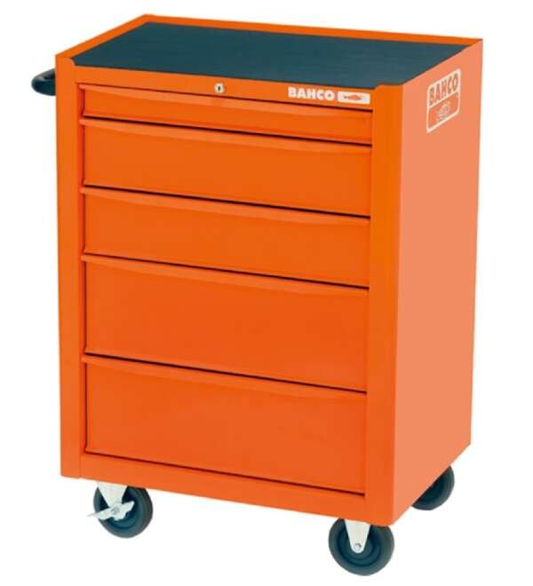 BAHCO  |  1470K5  |  CARRO DE HERRAMIENTAS 5 CAJONES NARANJA