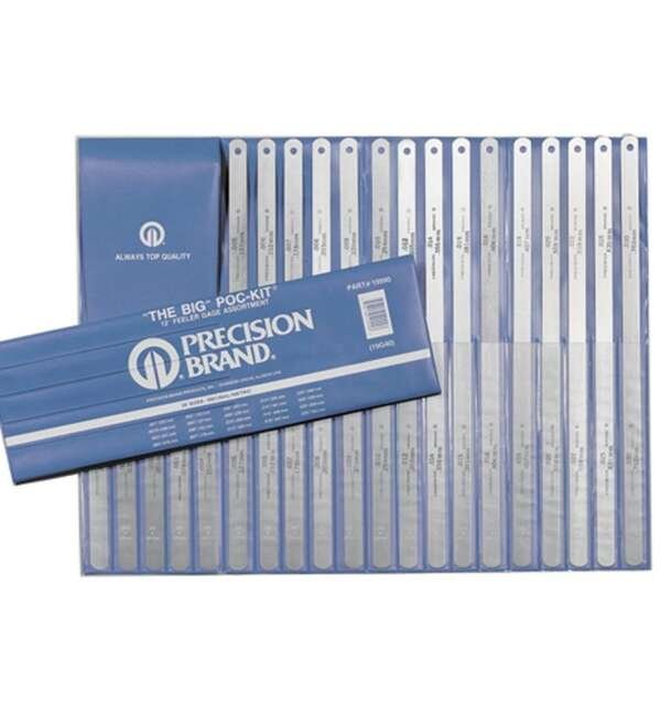 PRECISION BRAND  |  19990  |  CUCHILLAS DE ACERO DE 20 PIEZAS GAGE POC-KIT ASST 1/2" X 12" CUCHILLAS