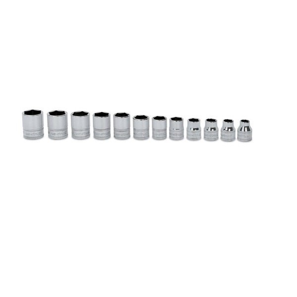 SNAPON  |  211FY  |  JGO DE DADOS CORTO DE 12 PUNTAS E-3/8" (8MM-20MM)
