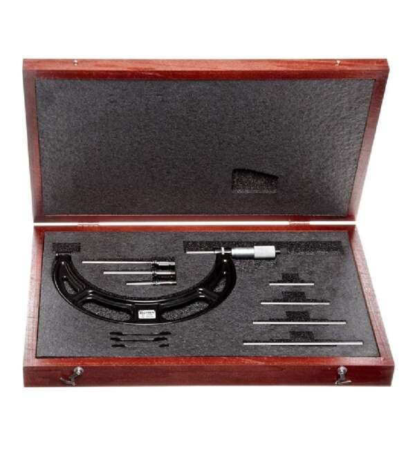 STARRETT  |  224MARLZ  |  SET DE MICROMETRO ANALOGO CON PUNTAS INTERCAMBIABLES 50-150MM