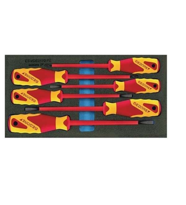 GEDORE  |  2309173  |  JUEGO DE DESTORNILLADORES VDE - 6 PIEZAS