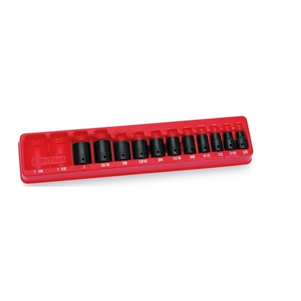 SNAPON  |  311IMYA  |  JUEGO DE DADOS DE IMPACTO FLANK DRIVE CORTO HEX 3/8 A 1", 11 PZ