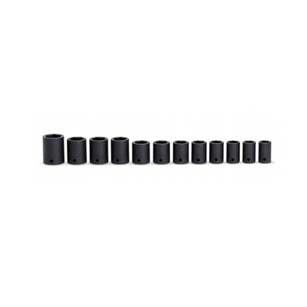 SNAPON  |  312IMM  |  JGO. DE DADOS IMPACTO CTO HEXAGONALES E-1/2" 16MM A 27MM