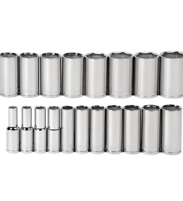 WILLIAMS  |  32940  |  JGO. DADOS HEX LARGOS E-1/2 3/8-1 1/2" 19PZAS