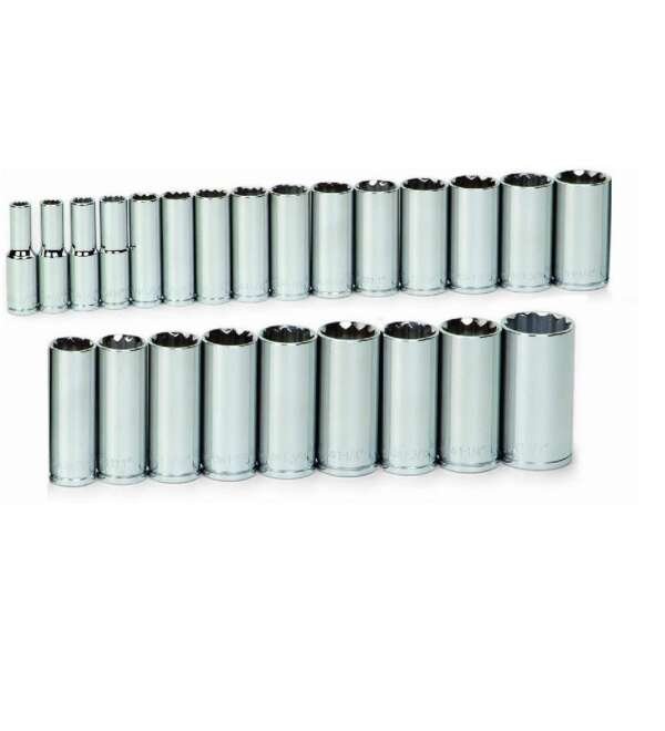 WILLIAMS  |  32949  |  JGO. DADOS LARGOS 12 PUNTAS E-1/2 9-36Mm 24PZAS