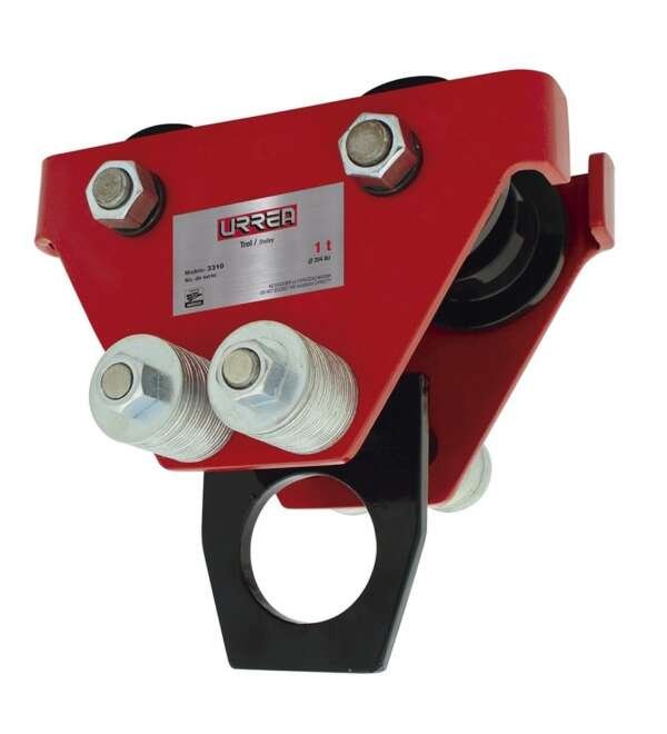 URREA  |  3320  |  ROLE DE ACERO CAP. 2 TONS PESO 26 KGS. PERALTE VIGA 5"-24" ANCHO PATIN 3.9"-8"