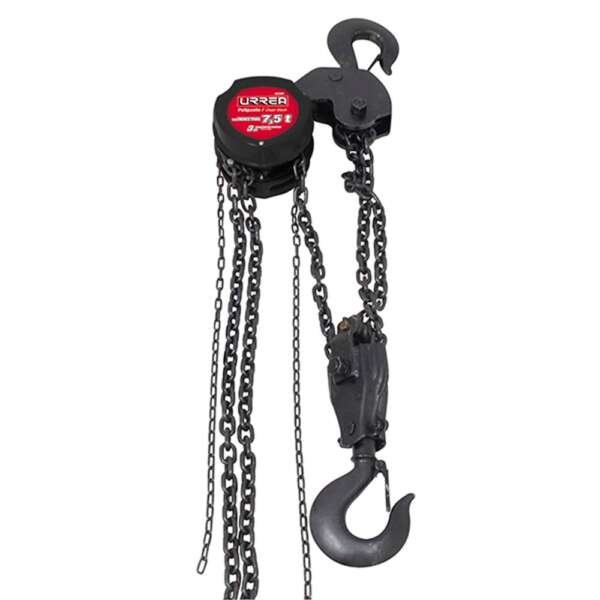 URREA  |  42307  |  POLIPASTO MANUAL CAP. 7.5TON CADENA 3 MT 3 RAMALES USO INDUSTRIAL