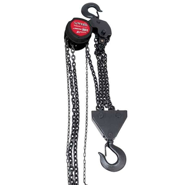 URREA  |  42310  |  POLIPASTO MANUAL CAP. 10TON CADENA 3 MT 4 RAMALES USO INDUSTRIAL