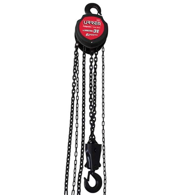 URREA  |  42605  |  POLIPASTO MANUAL CAP. 5TON CADENA 6 MT 2 RAMALES USO INDUSTRIAL
