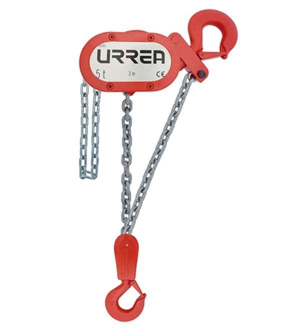 URREA  |  46306  |  POLIPASTO MANUAL CAP. 6TON CADENA 3 MT 2 RAMALES USO PESADO