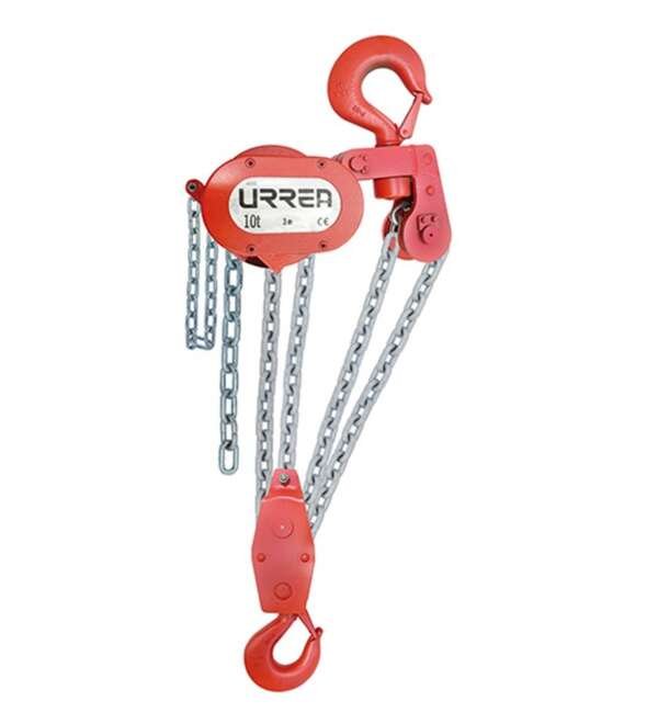 URREA  |  46308  |  POLIPASTO MANUAL CAP. 8TON CADENA 3 MT 3 RAMALES USO PESADO