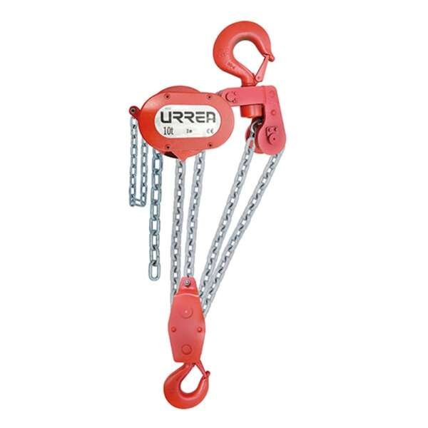 URREA  |  46310  |  POLIPASTO MANUAL CAP. 10TON CADENA 3 MT 3 RAMALES USO PESADO