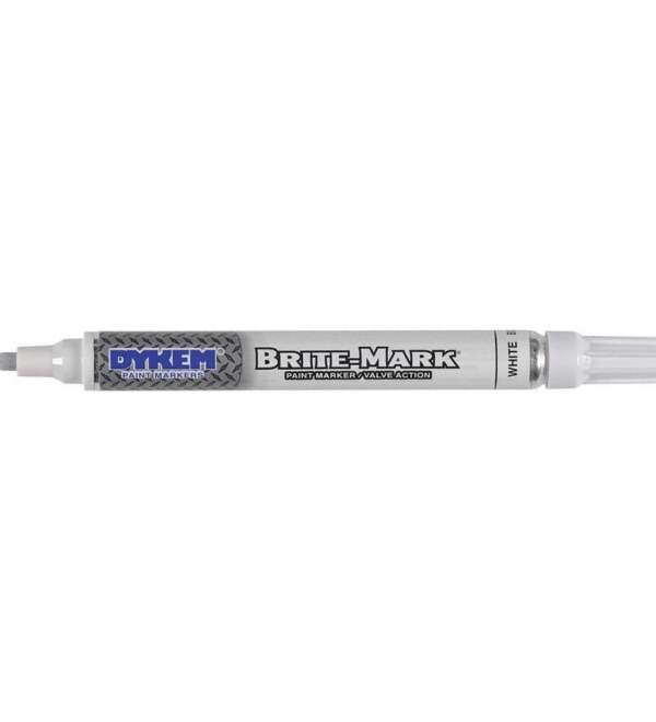 PRECISION BRAND  |  50410  |  MARCADOR BLANCO MEDIO BRITE-MARK (PAQUETE DE 12) DYKEM