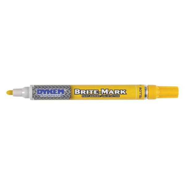 PRECISION BRAND  |  50415  |  MARCADOR AMARILLO MEDIO BRITE-MARK (PAQUETE DE 12) DYKEM
