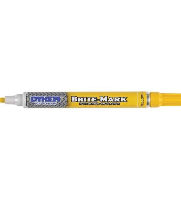 PRECISION BRAND  |  50415  |  MARCADOR AMARILLO MEDIO BRITE-MARK (PAQUETE DE 12) DYKEM