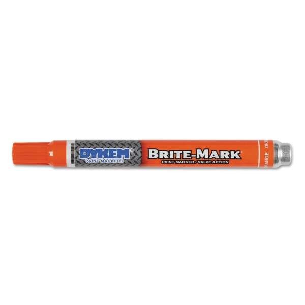 PRECISION BRAND  |  50420  |  MARCADOR NARANJA MEDIO BRITE-MARK (PAQUETE DE 12) DYKEM