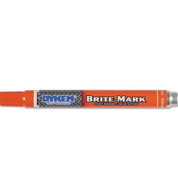 PRECISION BRAND  |  50420  |  MARCADOR NARANJA MEDIO BRITE-MARK (PAQUETE DE 12) DYKEM