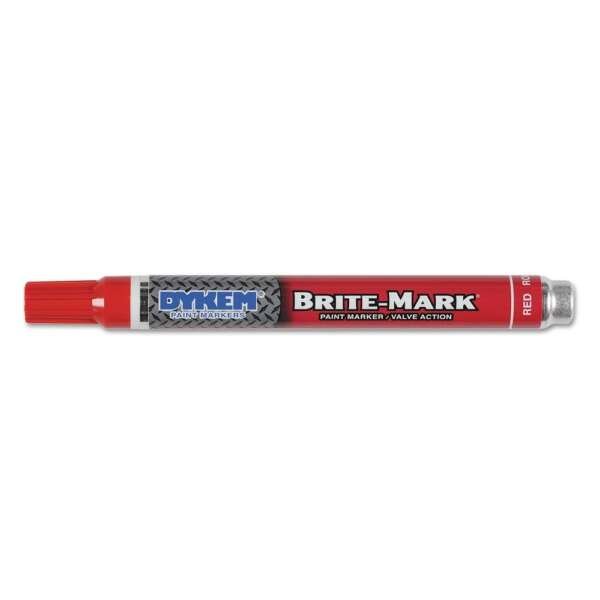 PRECISION BRAND  |  50425  |  MARCADOR ROJO MEDIO BRITE-MARK (PAQUETE DE 12) DYKEM