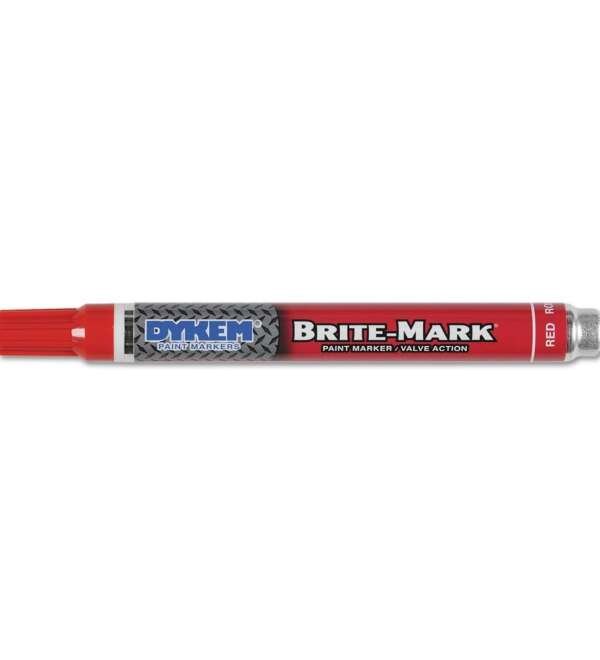 PRECISION BRAND  |  50425  |  MARCADOR ROJO MEDIO BRITE-MARK (PAQUETE DE 12) DYKEM