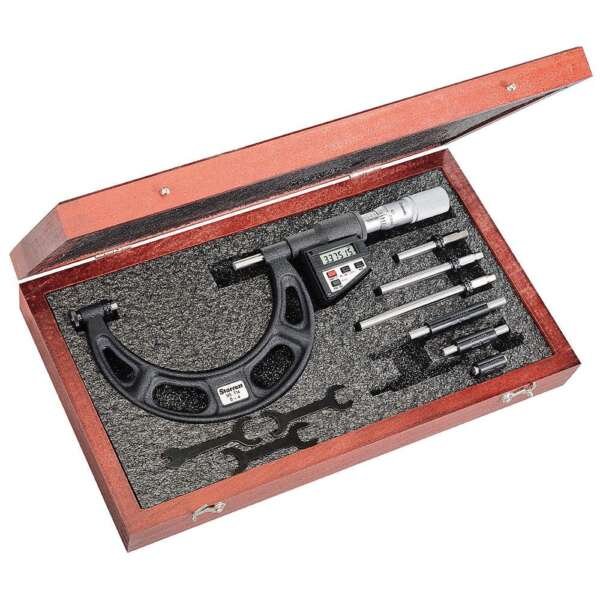 STARRETT  |  714MEDFLZ  |  SET DE MICROMETRO DIGITAL CON PUNTAS INTERCAMBIABLES 300-400MM