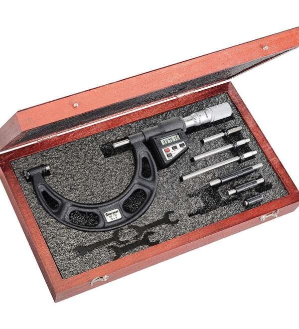 STARRETT  |  714MEJFLZ  |  SET DE MICROMETRO DIGITAL CON PUNTAS INTERCAMBIABLES 500-600MM