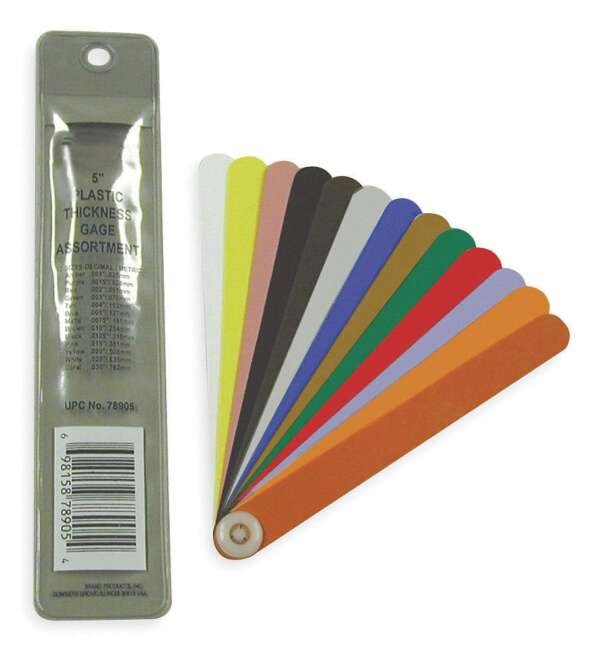 PRECISION BRAND  |  78900  |  CALIBRADOR PARA ESPESORES 0.001" A 0.030" X 12" CODIGO DE COLORES