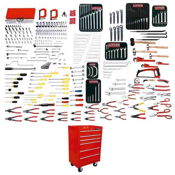 URREA  |  99521  |  JGO. MAESTRO INDUSTRIAL COMBINADO 397 PZAS C/GABINETE 9996XP