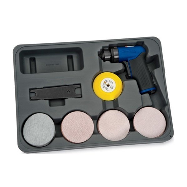 SNAPON  |  AT402MCKA  |  JGO DE LIJADORA NEUMATICA DE 3" C/ DISCOS G-180 G200 G 320 G 800