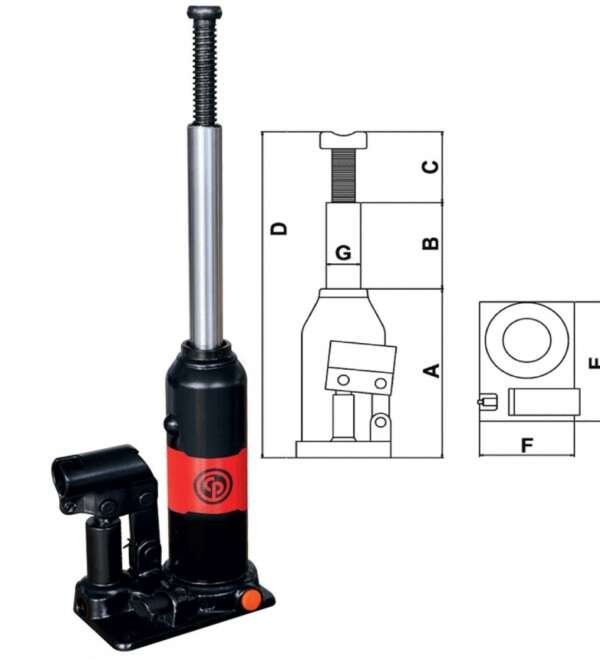 CHICAGO  |  CP81502  |  GATO DE BOTELLA CAP 30 TON ALT. 300-482MM