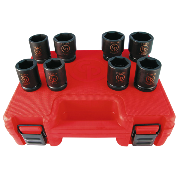 CHICAGO  |  SS618  |  JGO DADOS DE IMPACTO E-3/4" 26 A 38MM 8 PZAS