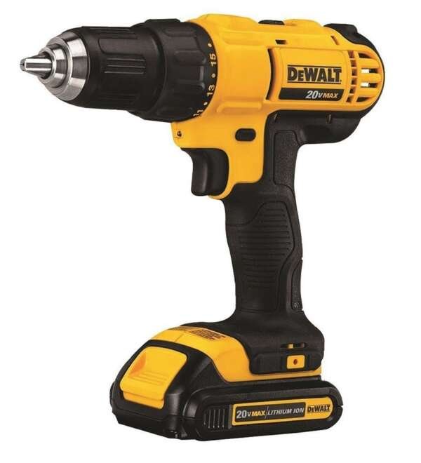 DEWALT  |  DCD771C2-B3  |  TALADRO/ATORNILLADOR 1/2" 20V MAX CON 2 BATERIAS DE 1.3 AMPS 0 A 1500 RPM
