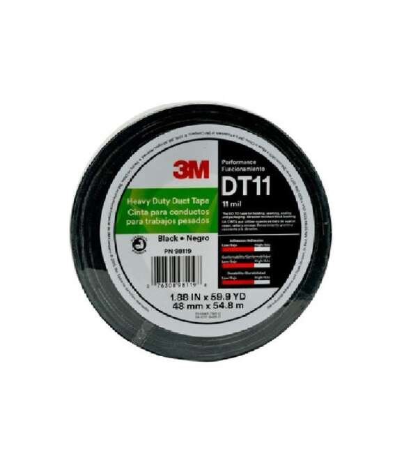 3M  |  UU009301613  |  DT11 CINTA SELLADUCTOS NEGRA 2" X 54.8M USO PESADO