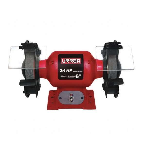 URREA  |  EB906  |  ESMERIL DE BANCO DE 6" EJE 1/2" MOTOR 3/4HP 3,600 RPM