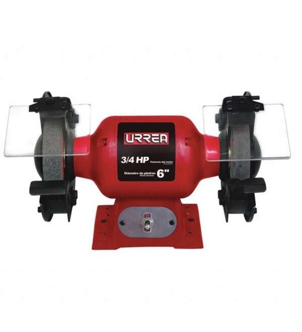 URREA  |  EB906  |  ESMERIL DE BANCO DE 6" EJE 1/2" MOTOR 3/4HP 3,600 RPM
