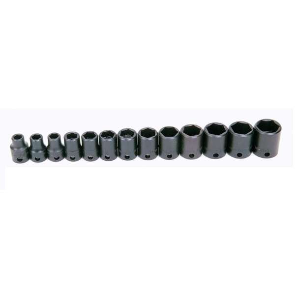 WILLIAMS  |  MS-2-13H  |  JGO. DADOS HEX IMP E-3/8" 7-19MM 13PZAS