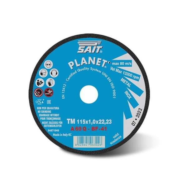 SAIT  |  6302  |  DISCO DE CORTE 4-1/2X1MM P/ACEROS INOX /ACERO