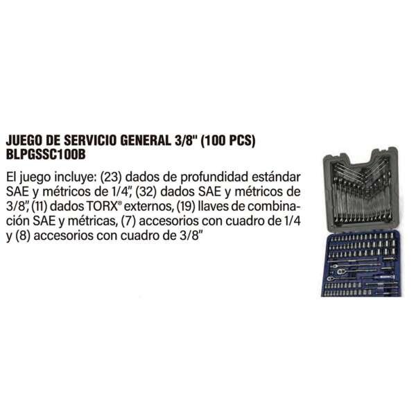 SNAPON  |  BLPGSSC100B  |  JUEGO DE SERVICIO GENERAL - Image 2