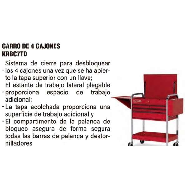 SNAPON  |  KRBC7TD  |  CARRO DE 4 CAJONES - Image 2