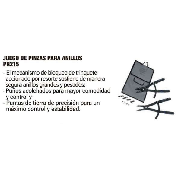 SNAPON  |  PR215  |  JUEGO DE PINZAS PARA ANILLOS - Image 2