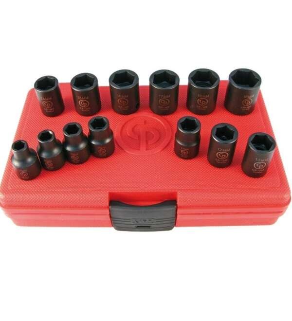 CHICAGO  |  SS3113  |  JGO DADOS DE IMPACTO E-3/8" 7 A 19MM 13 PZAS