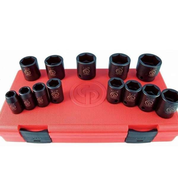 CHICAGO  |  SS4013  |  JGO DADOS DE IMPACTO E-1/2" 7/16" A 1 -1/4" 13 PZAS