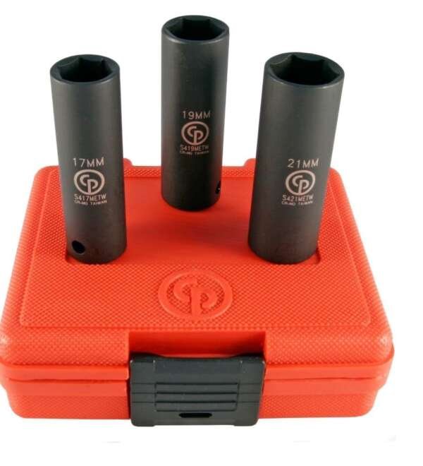 CHICAGO  |  SS413DTW  |  JGO DADOS DE IMPACTO PARED DELGADA E-1/2" 17 A 21MM 3 PZAS