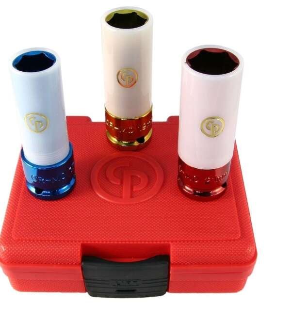 CHICAGO  |  SS413WP  |  JGO DADOS DE IMPACTO PARED DELGADA C/PROTEC E-1/2" 17 A 21MM 3 PZAS