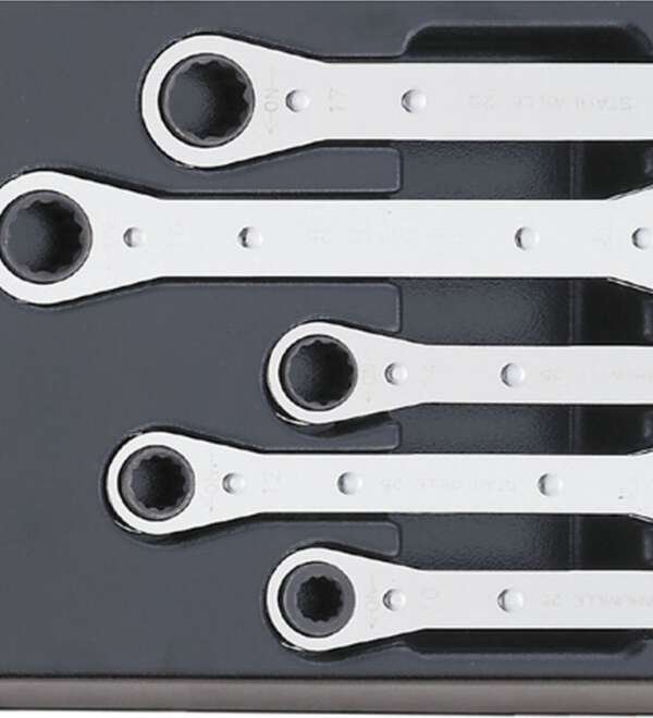 STAHLWILLE  |  96838108  |  JUEGO DE LLEVAES CON ANILLO DE TRINQUETE 7x8 - 17x19MM