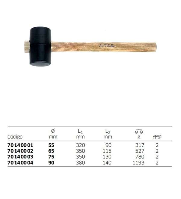 STAHLWILLE  |  70140001  |  MARTILLO DE GOMA DIAMETRO 55 MM