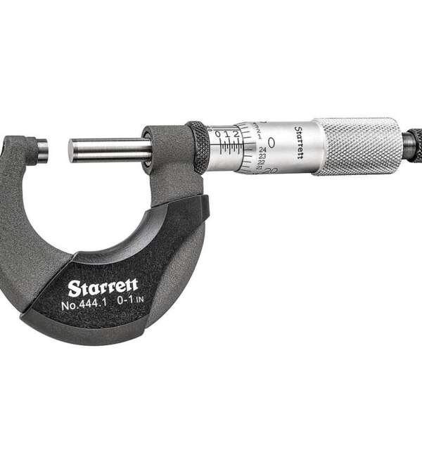 STARRETT  |  T444.1XRL-1  |  MICROMETRO DE EXTERIOR ANALOGO CON AISLANTE 0-1"
