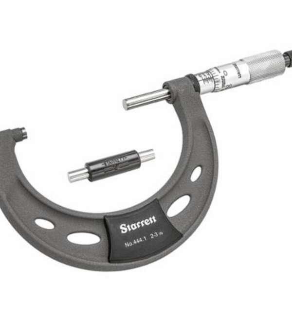 STARRETT  |  T444.1XRL-3  |  MICROMETRO DE EXTERIOR ANALOGO CON AISLANTE 0-3"
