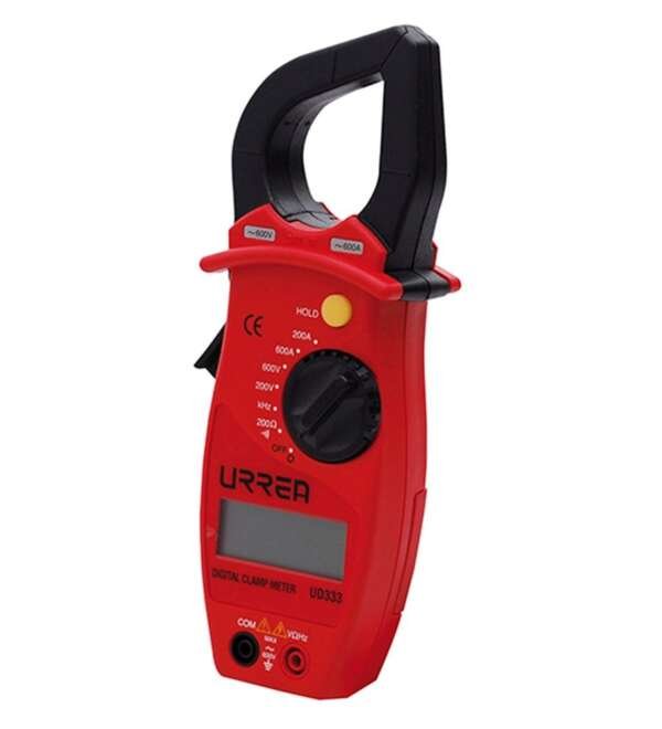 URREA  |  UD333  |  MULTIMETRO DIGITAL DE GANCHO AMPERAJE 0.3A A 600A FRECUENCIA 0.1Hz A 2000Hz SOLO CA