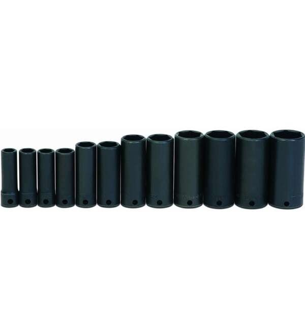 WILLIAMS  |  WS-12-12  |  JGO. DADOS HEX LARGOS IMP. E-3/8 1/4-1"